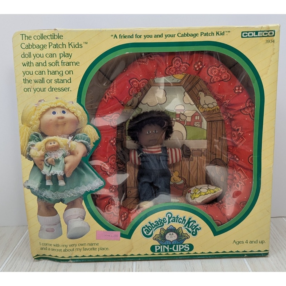 Coleco Cabbage Patch Kids Pin-Ups Brenton Rudy AA Farm Boy Doll Vintage 1983
